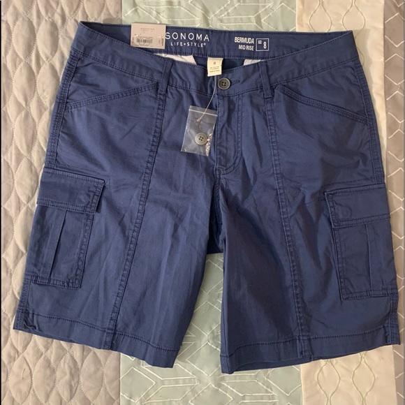 Sonoma Bermuda Mid-Rise Shorts (NEW) - Picture 2 of 7
